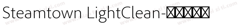 Steamtown LightClean字体转换